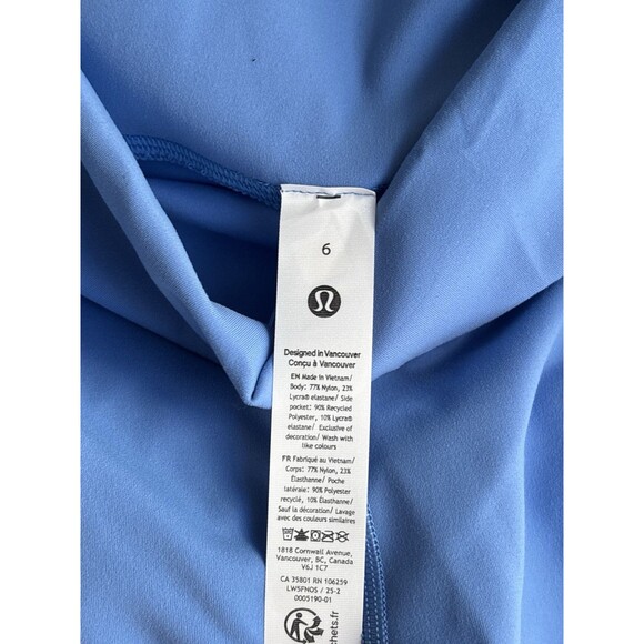 Lululemon Women Wunder Train High Rise Tight 28” Pocket Pool Blue Sz 6 New $128 - Picture 4 of 4